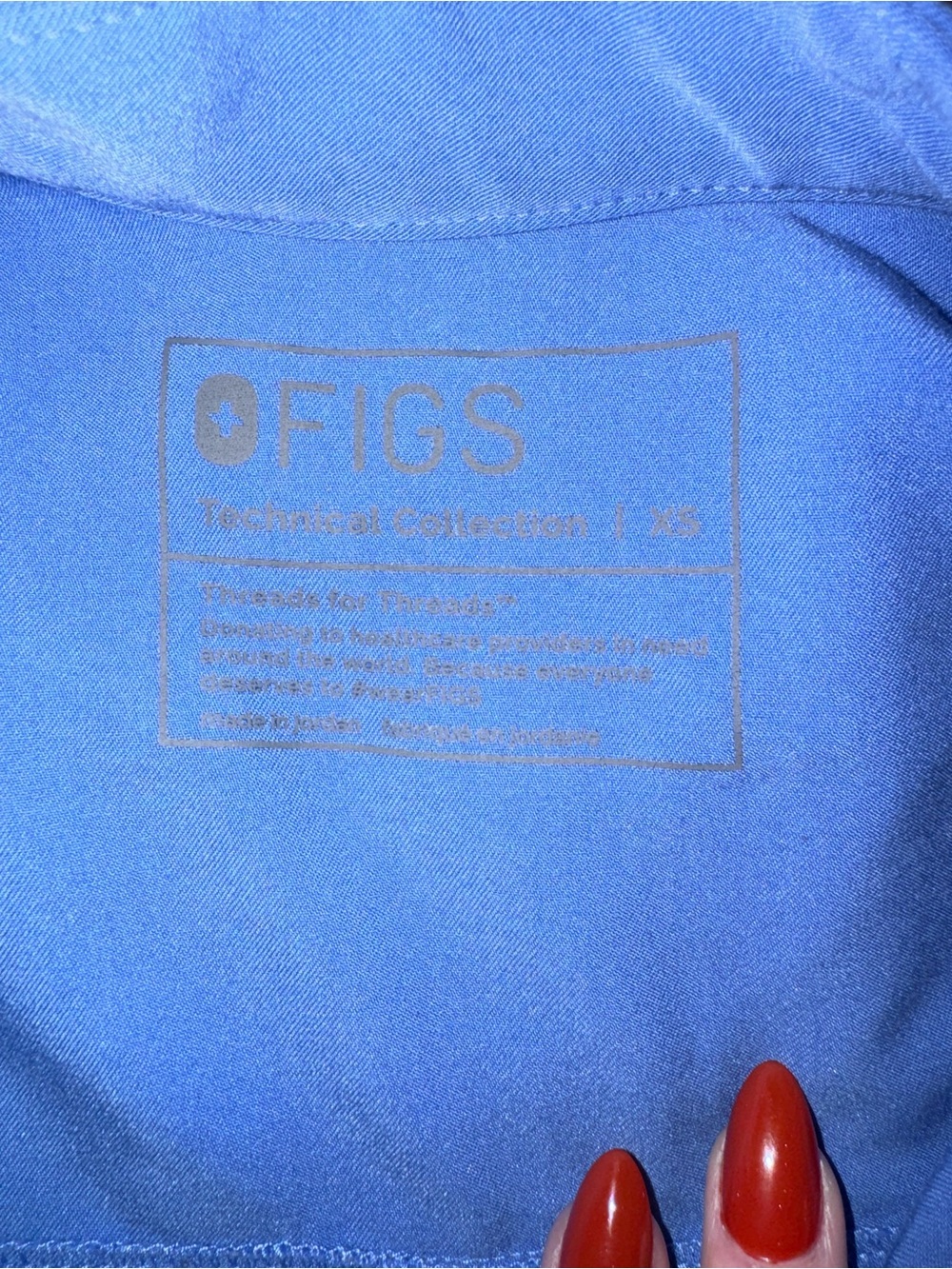 Figs Rafaela Scrub Top XS - Picture 3 of 3